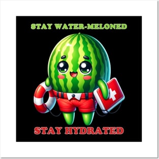 Lifeguard Melon - Hydration Hero Posters and Art